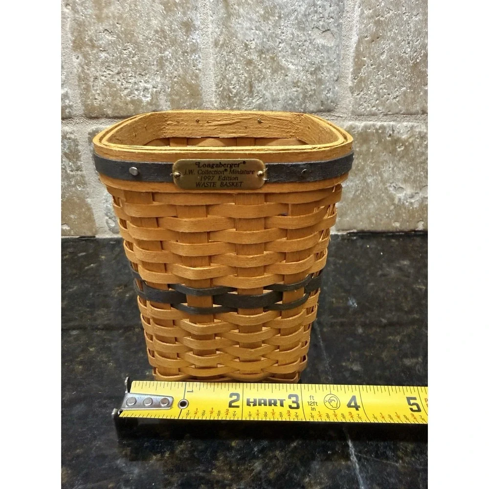 Longaberger J.W. Collection Collectors Club‎ Miniature 2001 Bankers Waste Basket